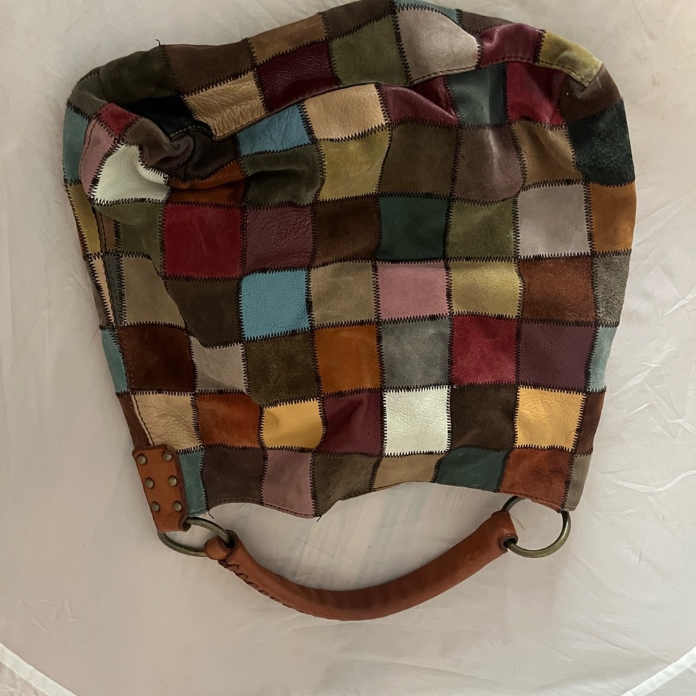 Patchwork Leather Tote Bag